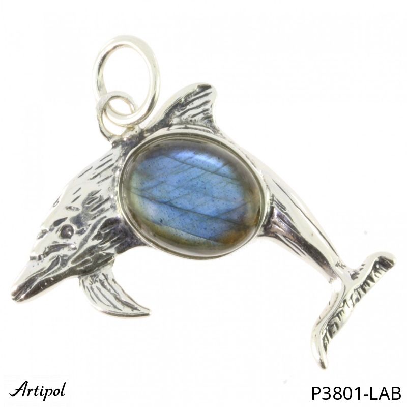 Pendant P3801-LAB with real Labradorite