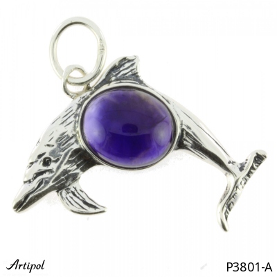 Pendant P3801-A with real Amethyst