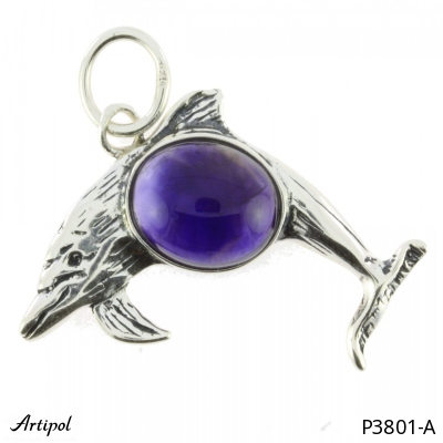 Pendentif P3801-A en Améthyste véritable
