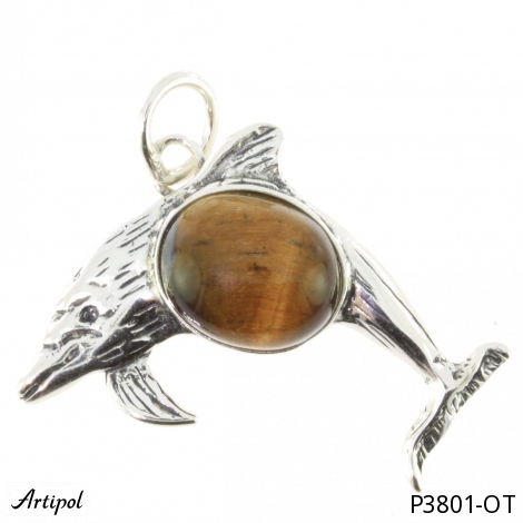 Pendant P3801-OT with real Tiger Eye