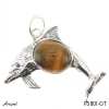 Pendant P3801-OT with real Tiger Eye