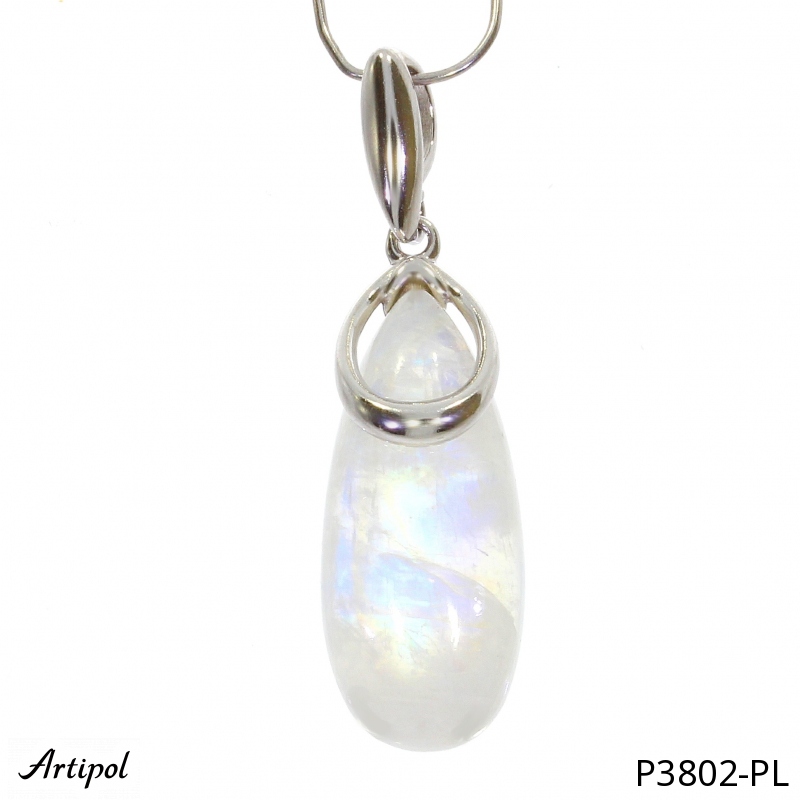 Pendant P3802-PL with real Moonstone