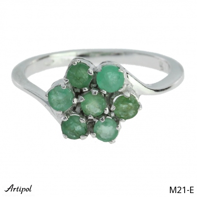 Bague M21-E en Emeraude véritable