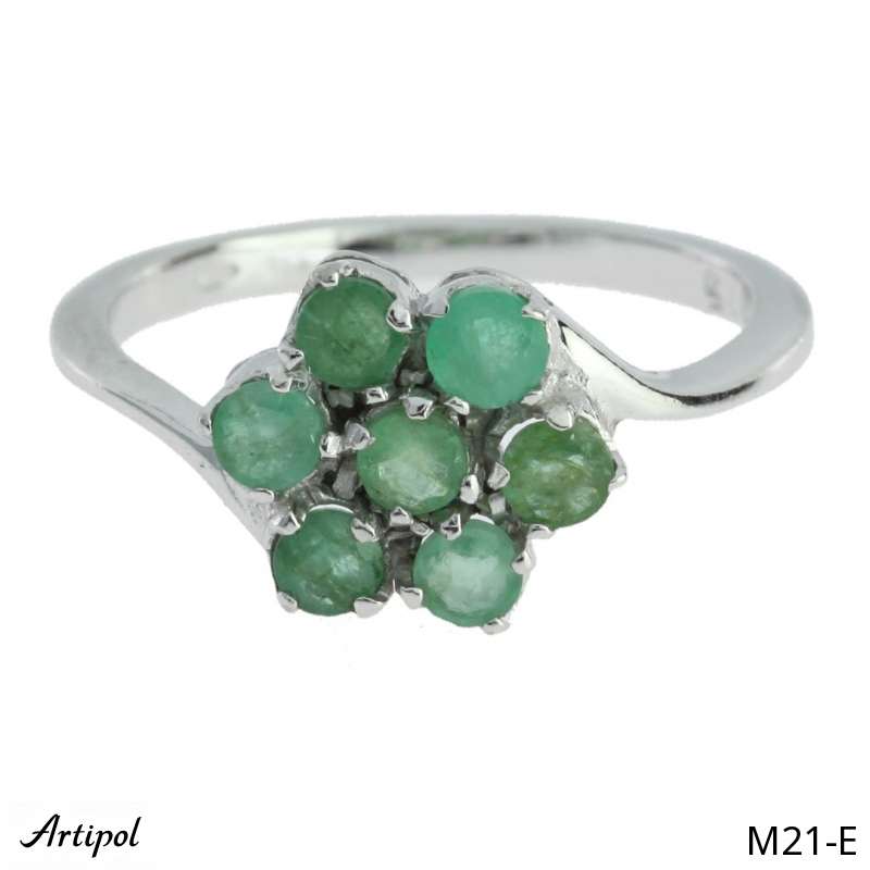 Bague M21-E en Emeraude véritable