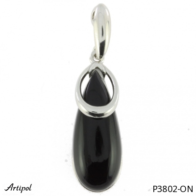 Pendant P3802-ON with real Black onyx