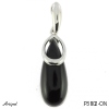 Pendant P3802-ON with real Black onyx