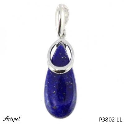 Pendentif P3802-LL en Lapis-lazuli véritable
