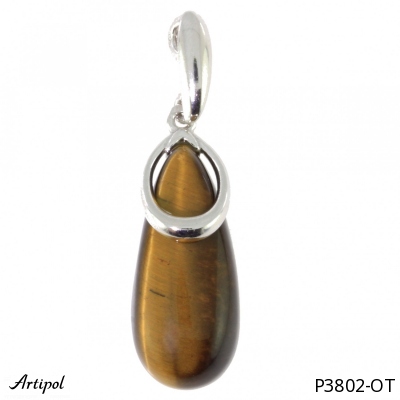 Pendant P3802-OT with real Tiger's eye