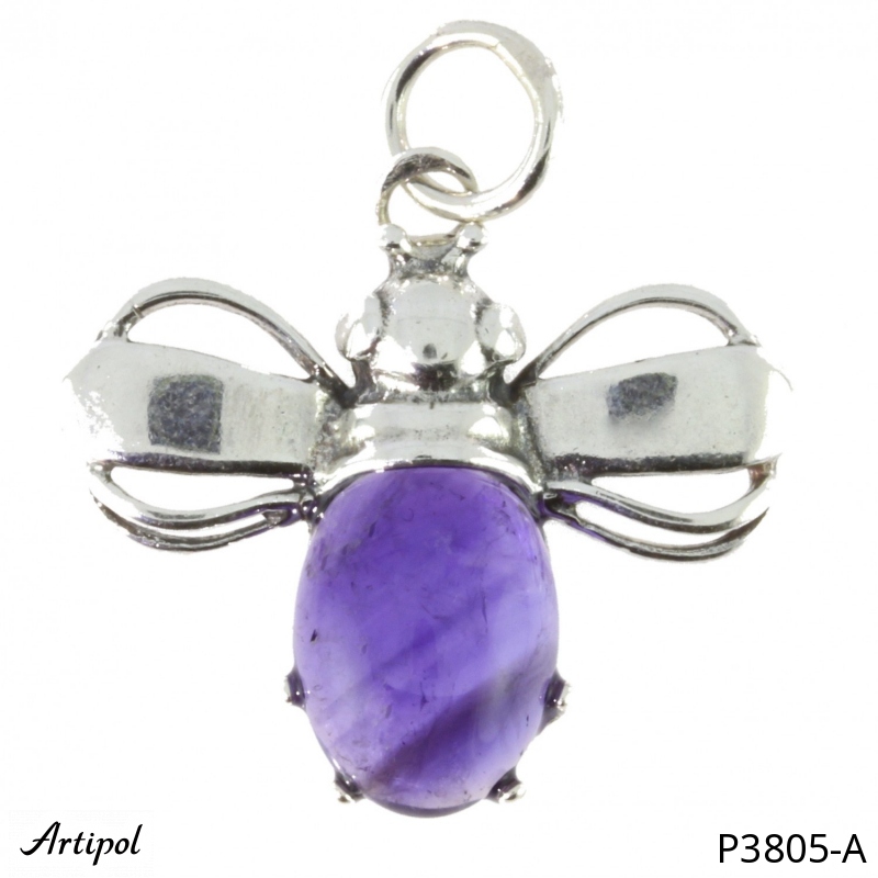 Pendentif P3805-A en Améthyste véritable