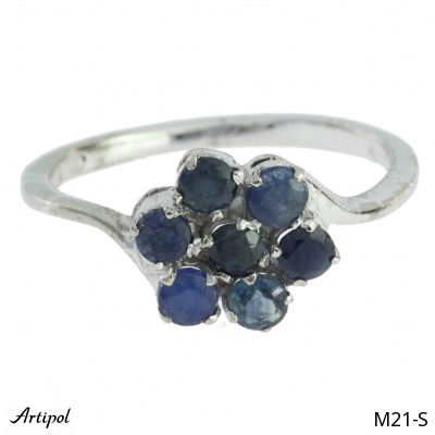 Ring M21-S with real Sapphire