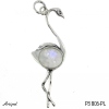 Pendant P3806-PL with real Moonstone