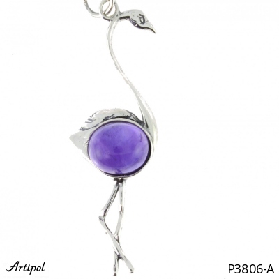 Pendant P3806-A with real Amethyst