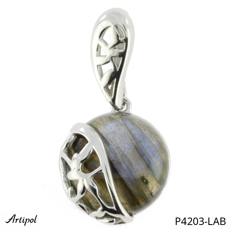 Pendant P4203-LAB with real Labradorite