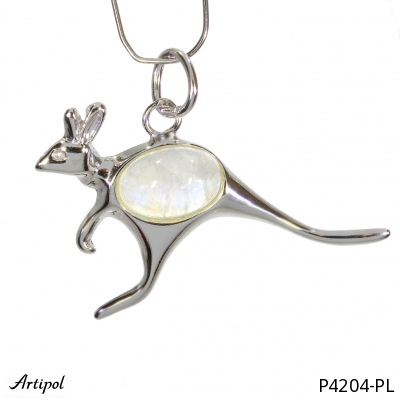 Pendant P4204-PL with real Moonstone