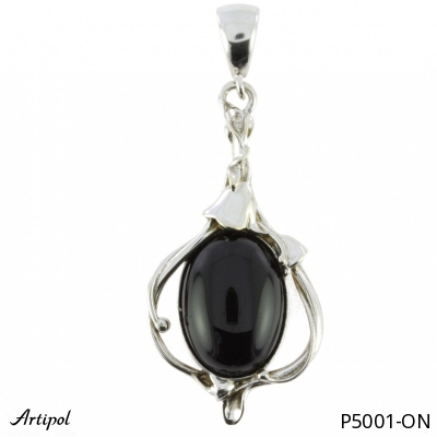Pendant P5001-ON with real Black onyx
