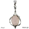 Pendant P5001-QR with real Rose quartz