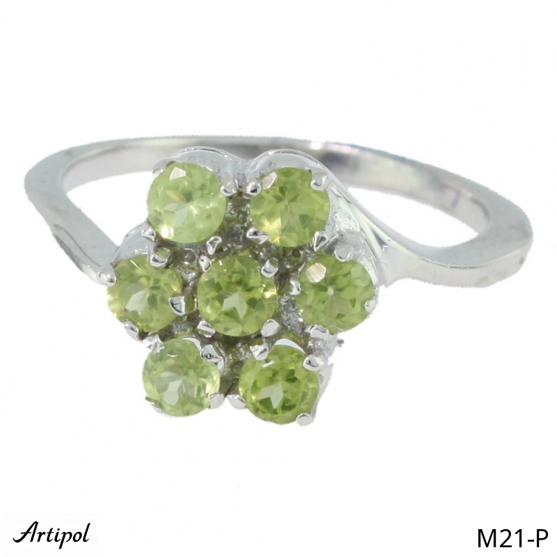 Ring M21-P mit echter Peridot