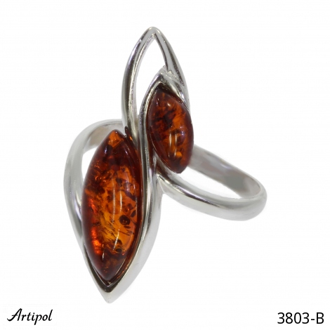 Ring 3803-B with real Amber
