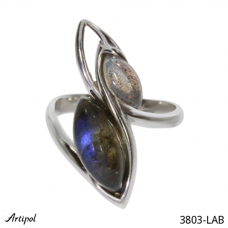 Ring 3803-LAB mit echter Labradorit