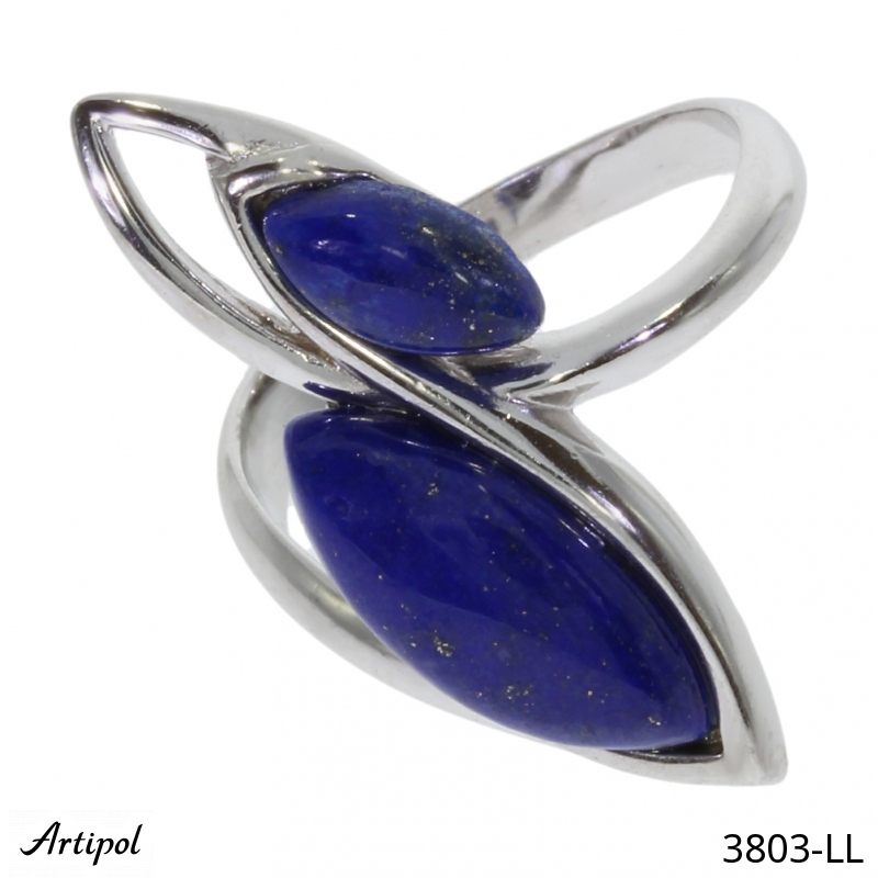 Ring 3803-LL with real Lapis lazuli