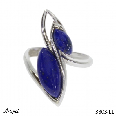 Ring 3803-LL with real Lapis lazuli