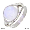Ring 3413-PL with real Rainbow Moonstone