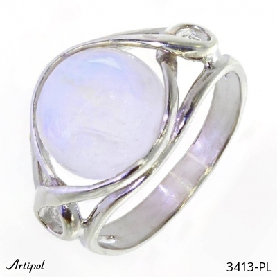 Ring 3413-PL with real Moonstone
