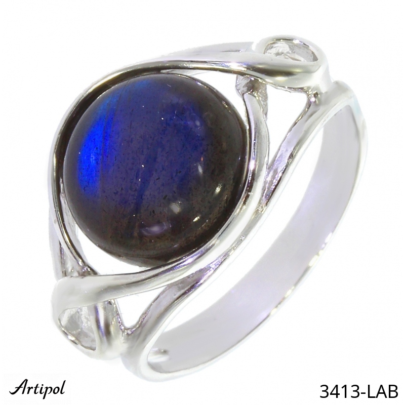 Bague 3413-LAB en Labradorite véritable
