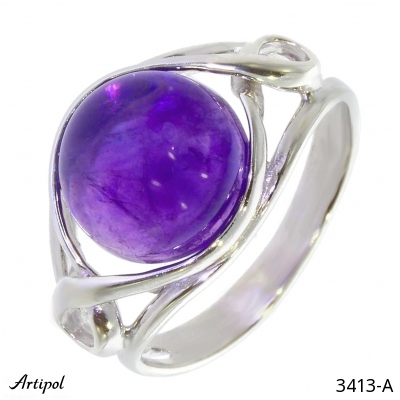 Ring 3413-A with real Amethyst