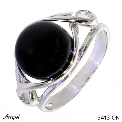 Ring 3413-ON with real Black Onyx