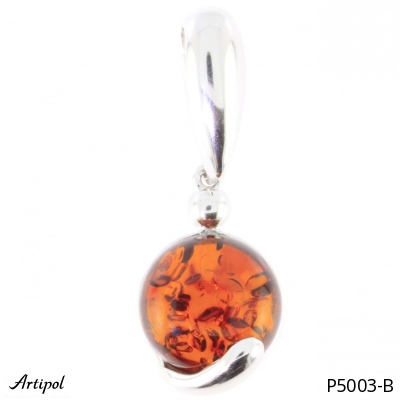 Pendant P5003-B with real Amber