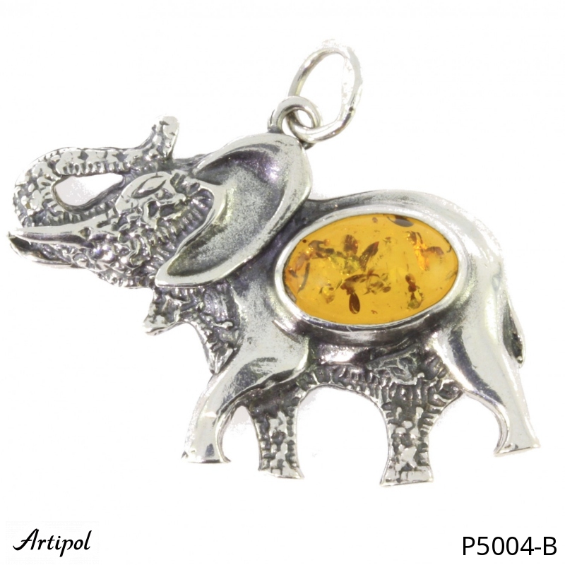 Pendant P5004-B with real Amber