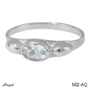 Ring M22-AQ with real Aquamarine