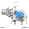 Pendentif P5004-TQ en Turquoise véritable