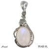 Pendant P5401-PL with real Moonstone