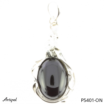 Pendant P5401-ON with real Black onyx
