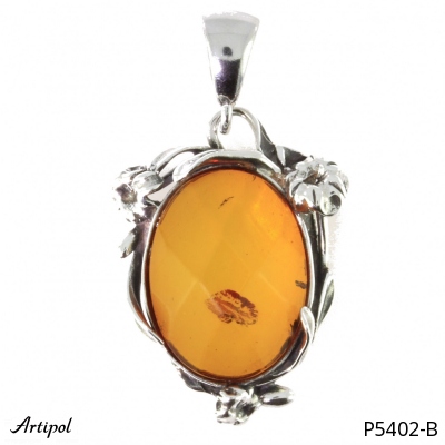 Pendant P5402-B with real Amber