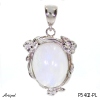 Pendant P5402-PL with real Moonstone