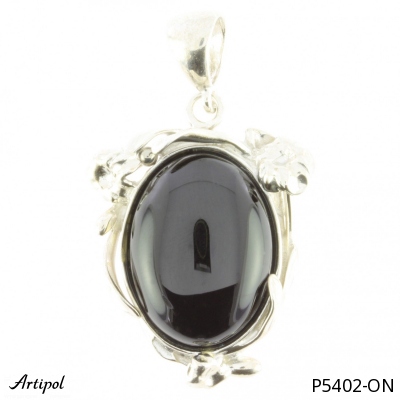 Pendant P5402-ON with real Black onyx