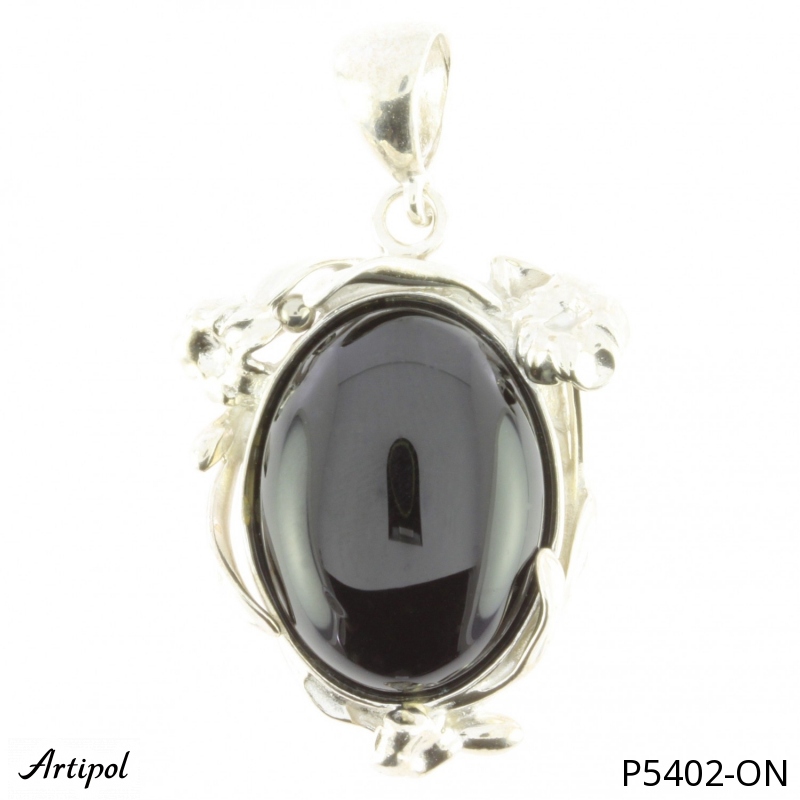 Pendant P5402-ON with real Black Onyx