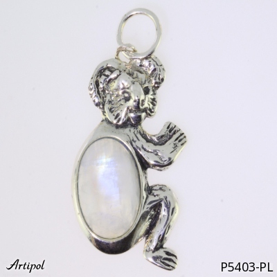 Pendant P5403-PL with real Moonstone