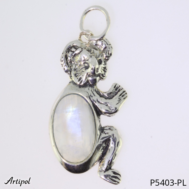 Pendant P5403-PL with real Moonstone