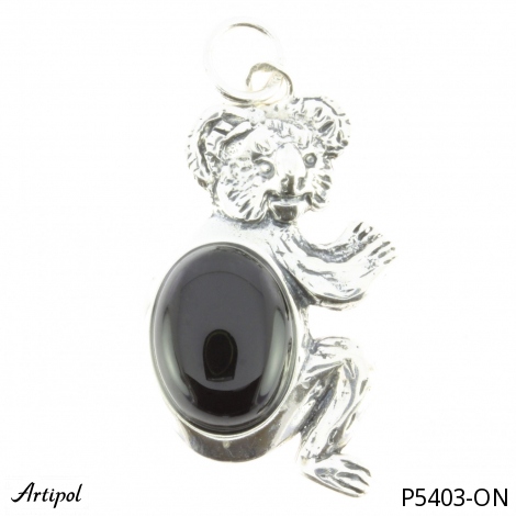 Pendentif P5403-ON en Onyx noir véritable
