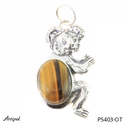 Pendentif P5403-OT en Oeil de tigre véritable