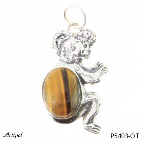 Pendentif P5403-OT en Oeil de tigre véritable