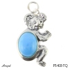 Pendant P5403-TQ with real Turquoise