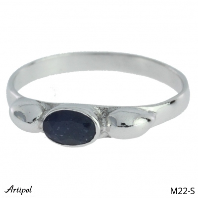 Ring M22-S with real Sapphire