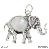 Pendant P5404-PL with real Moonstone