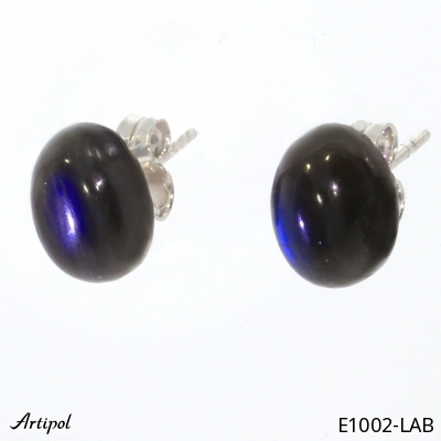 Earrings E1002-LAB with real Labradorite