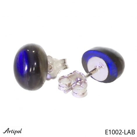Earrings E1002-LAB with real Labradorite